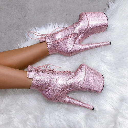The Glitterati Ankle Boot - Sugarbaby - 8 INCH | UK8 / US10