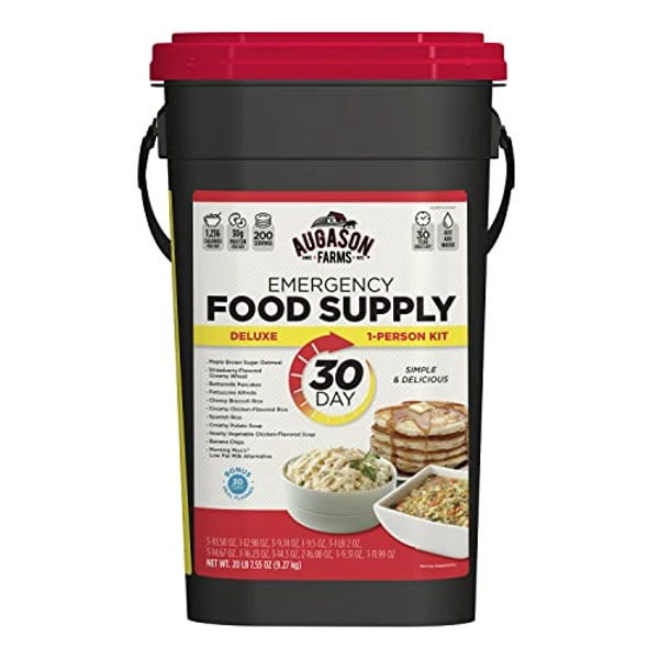 Augason Farms Deluxe 30-Day Emergency Food Supply, 200 Servings , Package/Color may vary