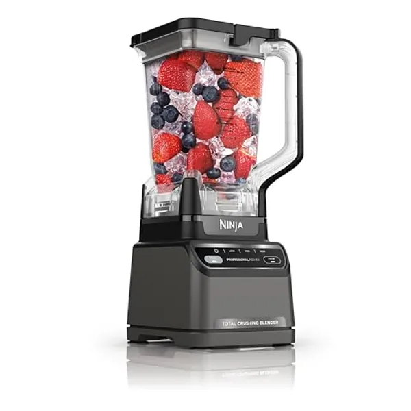Ninja BR201AMZ Professional Blender 2.0, 1200 Watts, Auto-iQ Program, Total Crushing Blades, 72-oz. Pitcher, 4 Manual Speeds for Smoothies, Shakes, and Frozen Drinks, Dishwasher-Safe Parts, Dark Grey
