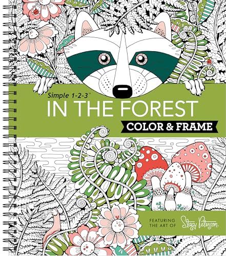 Color & Frame - In the Forest (Adult Coloring Book)