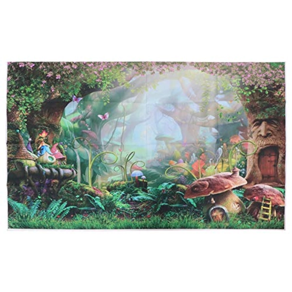 Solustre Wonderland Photo Background Cloth 3D Cartoon Studio Backdrop Wall Props 90x150cm (846)