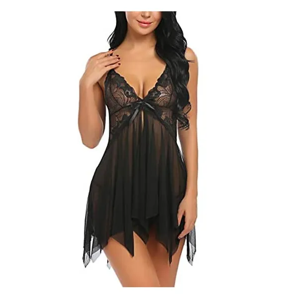 
                            Avidlove Lingerie for Women Lace Babydoll Sleepwear Boudoir Outfits Plus Size Langeray XS-5XL
                        