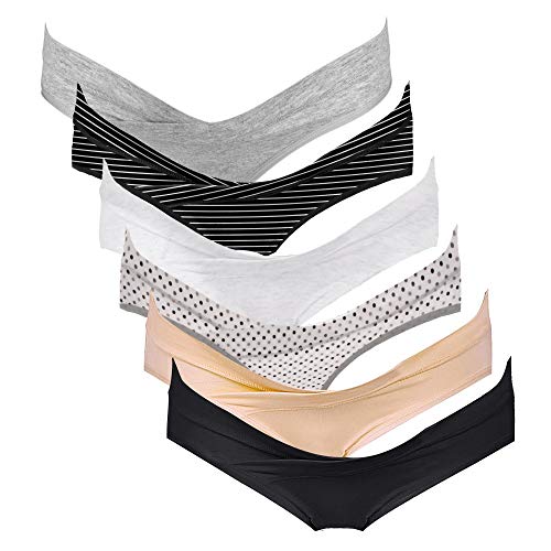 Intimate Portal Maternity Underwear | Pregnancy Postpartum Panties | Under the Bump Bikinis - Large - 6-pk Inspiration
