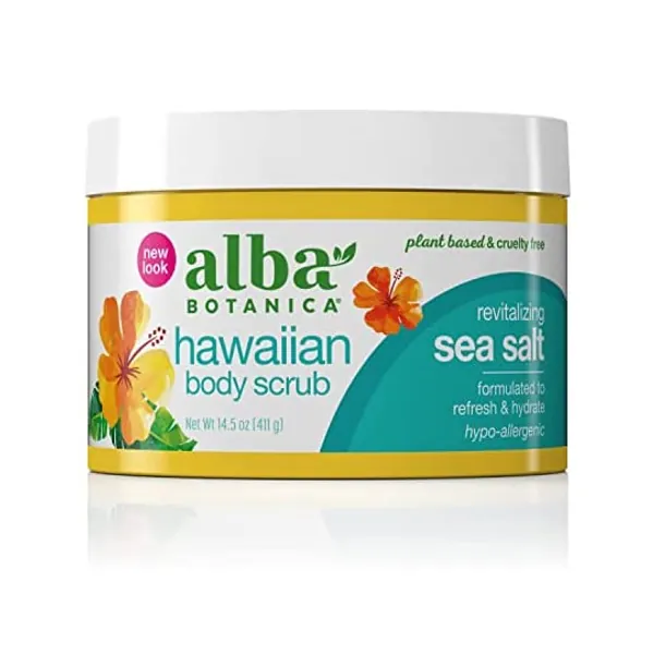 
                            Alba Botanica Hawaiian Body Scrub, Revitalizing Sea Salt, 14.5 Oz
                        