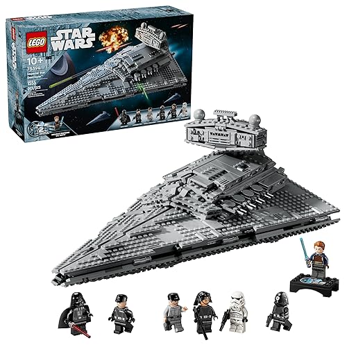 LEGO Star Wars Imperial Star Destroyer Building Toys Set - Birthday Gift Idea for Kids, Boys & Girls, Ages 10+ - Star Wars Darth Vader & 6 Minifigure Toys - 75394