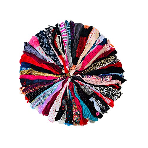 Morvia Varieties of Women Thong Pack Lacy Tanga G-string Bikini Underwear Panties - Small - 28 Pcs