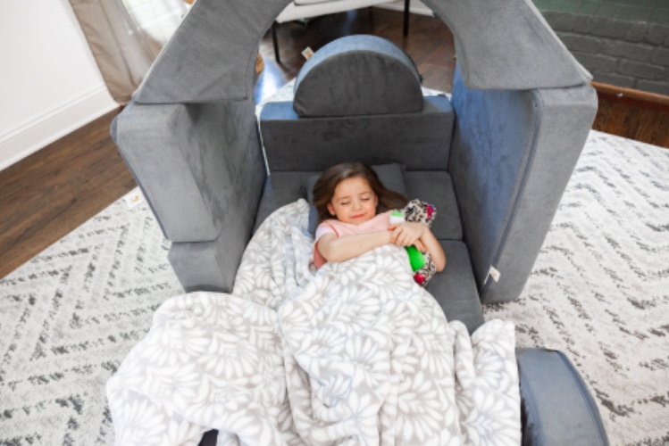 FoamOh Castle Sofa | Dark Grey