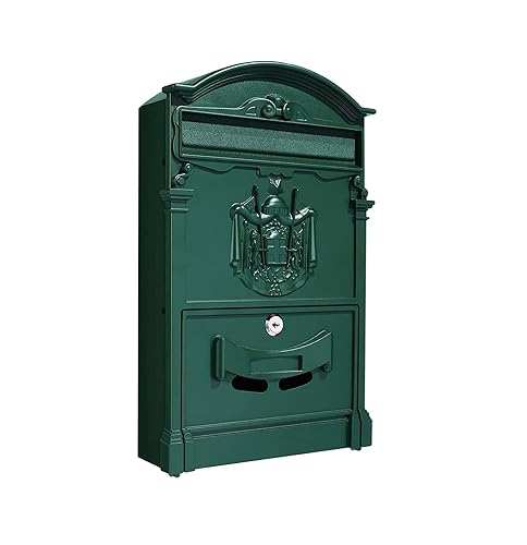 Kippen 10005CV - Cassetta Postale Modello "REGIUS" di Colore Verde. Dimensioni: 410x260x90mm. - Verde