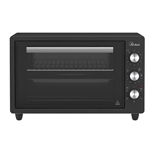 ARDES | AROVEN371 Forno Elettrico Ventilato 37 Litri Fornetto Elettrico Ventilato Professionale Per Cucinare | Compatto, Smart e Multifunzione, Ideale Per Un'esperienza In Cucina A 360° - KRATOS - Nero - 37 L