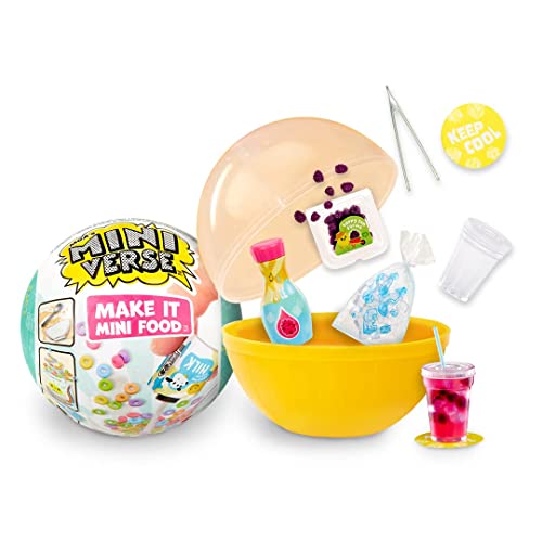 MGA Entertainment Miniverse Make It Mini Food Cafe Series 1 Mini Collectibles, Blind Packaging, DIY, Resin Play, Stocking Stuffer, NOT Edible, Collectors, 8+ Multicolor 587200