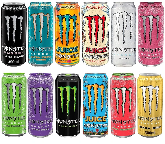 Monster Energy Drink Multi Flavour Mix Variety Pack (Pack Of 12) Combo 