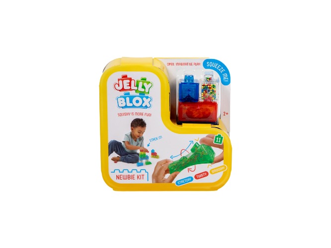 JELLY BLOX - Newbie Kit, bouwspeelgoed vanaf 2 jaar, met 11 sensorische bouwstenen, constructiespeelgoed voor kinderen - Newbie Kit