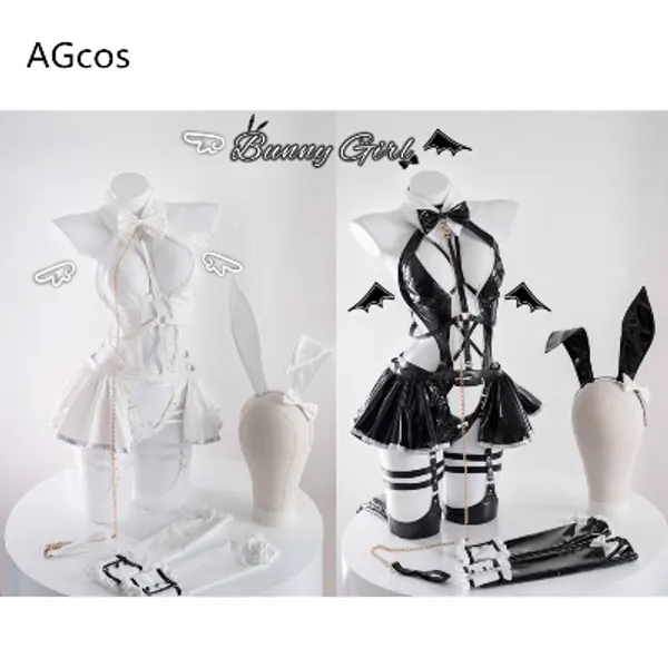 90.21US $ 36% OFF|AGCOS Original Design Bunny Girl Leather Suits Cosplay Costume Woman Jumpsuits Dress Sexy Cosplay|Sexy Costumes|   - AliExpress