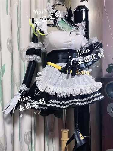 NIKKE The Goddess Of Victory Soda Battle Maid Uniform Dress Lovely Cosplay Costume Halloween Party Outfit F