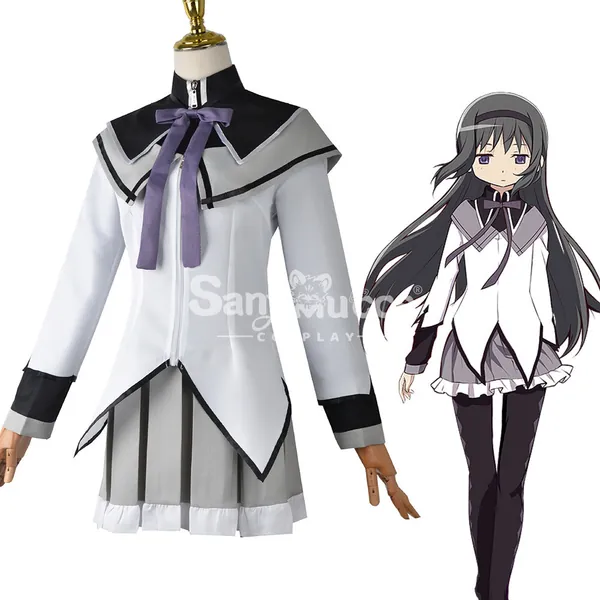 【In Stock】Anime Puella Magi Madoka Magica Cosplay Akemi Homura Cosplay Costume