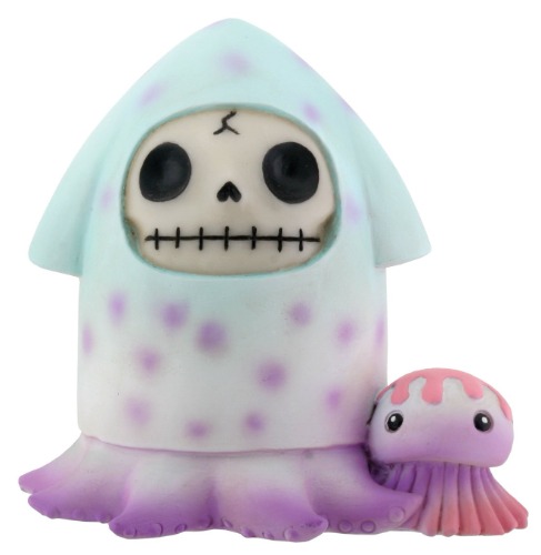 Furry Bones Squeed Purple and Blue Figurine - 
