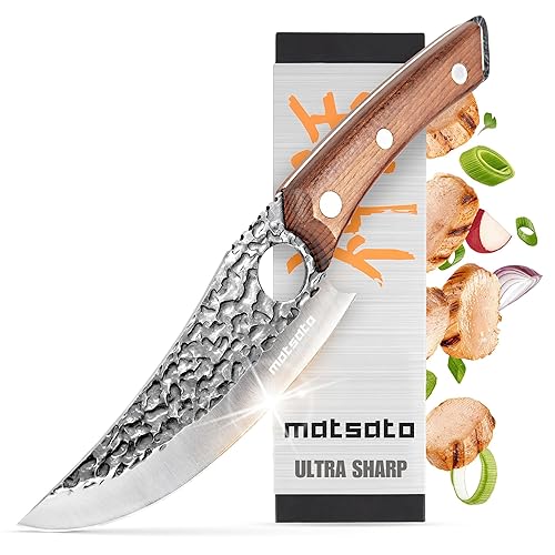 Matsato Chef Knife - Perfect Kitchen Knife. Japanese Knife for Cooking, Chopping. Japanese Style Knife for Home, Camping, BBQ. For Balance & Control