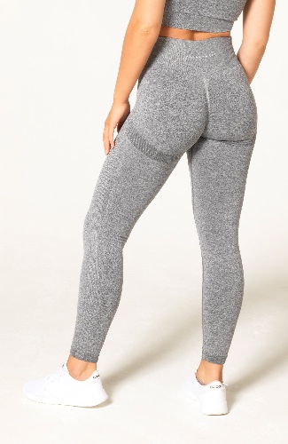 Define Seamless Scrunch Leggings - Grey Marl - M