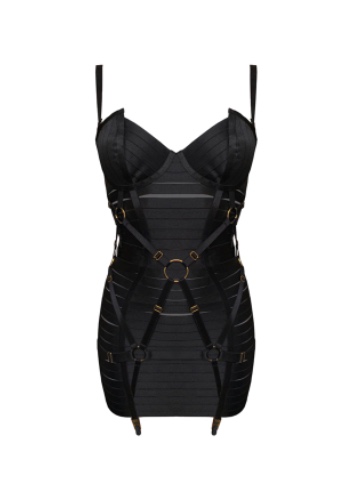 Adjustable Bondage Angela Dress | Black / M
