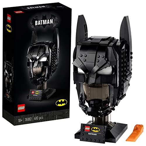 LEGO 76182 DC Batman: Cowl Mask, Model Kit for Adults to Build, Collectible Classic Superhero Helmet, Gift Idea for Fans of the Caped Crusader - Single