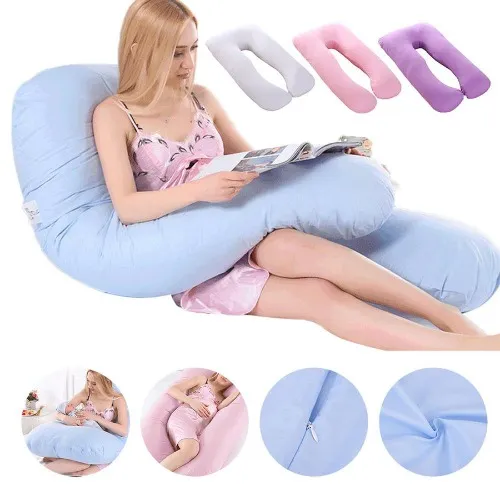 Full Body Pillow | light pink \ sky blue