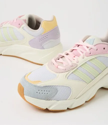 Crazychaos 2000 W White Jade Halo Blue Fabric Sneakers