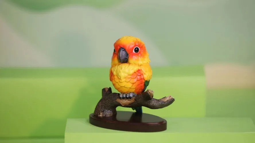 Original Parrot Simulation Animal Qversion Mini Anime Action Figure