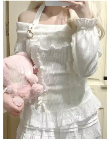 Shoulder Halter Sweater Women