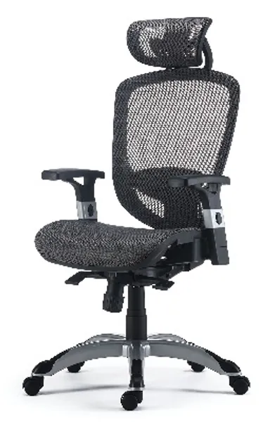 FlexFit Hyken Mesh Task Chair, Charcoal Gray (UN59464)