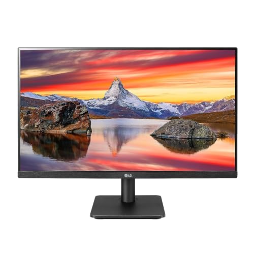 LG FHD (1920 x 1080) 24 Inch Computer Monitor, IPS, AMD FreeSync, 3-Side Borderless Design, 75Hz, 5ms, Reader Mode, Smart Energy Saving, OnScreen Control, HDMI, D-Sub, 24MP400-B, Black - Tilt