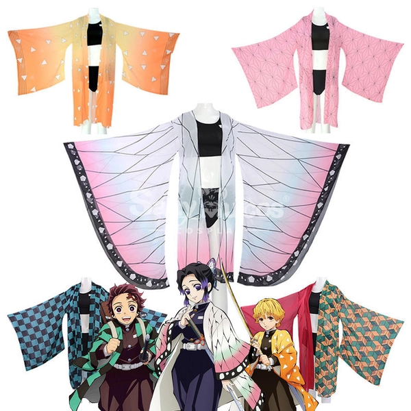 Anime Demon Slayer Cosplay Swimsuit Cloak Cosplay Costume