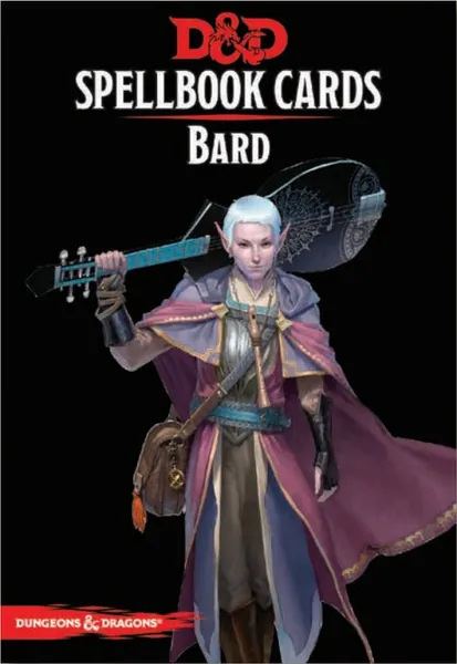 Gale Force Nine GF973918 Dungeons and Dragons Bard Spell Deck Revised Board Game, Black