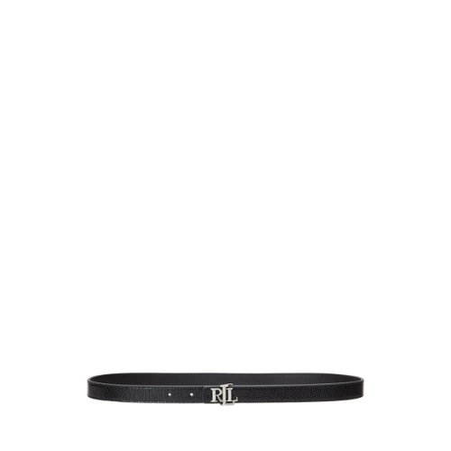 Logo Reversible Embossed Skinny Belt