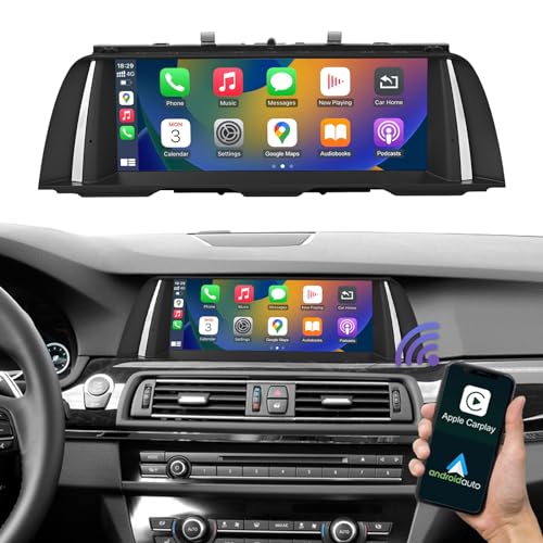 Road Top 10.25 Zoll Autoradio Touchscreen Wireless CarPlay Android Auto für BMW 5 Series F10/F11 2012-2016 Jahr mit NBT System, Car Stereo Multimedia Autoradio Empfänger (Nicht für F07!!!)
