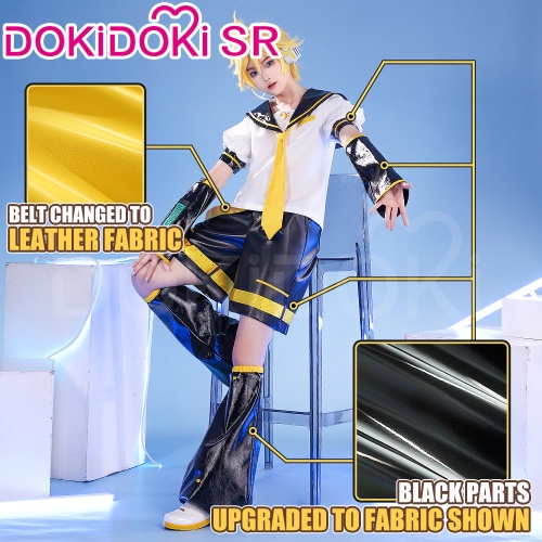 【Ready For Ship】【Size S-2XL】Dkidoki-SR Vsinger Cosplay Kagamine Rinn / Kagamine Lenn Costume | Boy Ver / Costume Only-M-ready for ship
