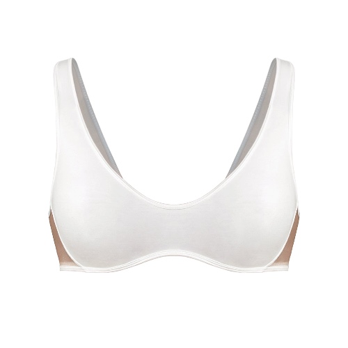 Core Scoop Neck Bralette Crystal - S / Crystal