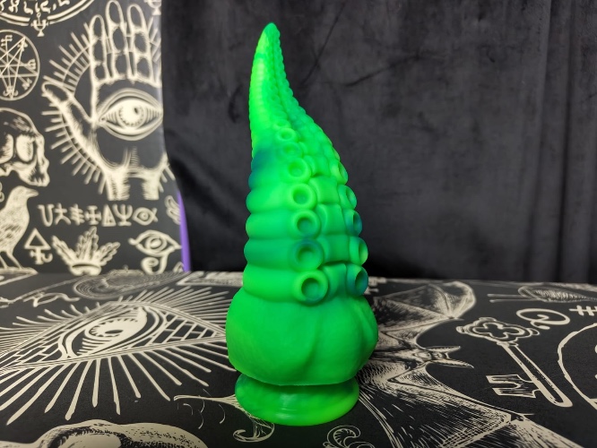 BDSM Fantasy Tentacle Monster Dildo - Toxic green
