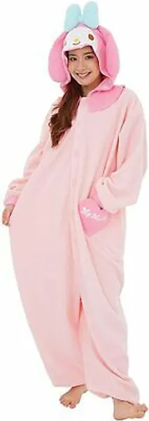  Sanrio My Melody Pajama Costume Cosplay Fleece Kigurumi For Adult 5'4" To 5'7"   | eBay