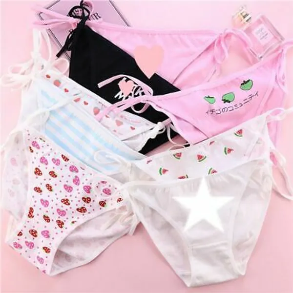 Girls Cute Fashion Panties Korean Trendy Underwear Japanese Kawaii Panty Vintage  | eBay