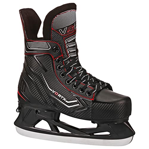 Lake Placid Vortex Adjustable Ice Hockey Skates - Medium (3-6) - Black