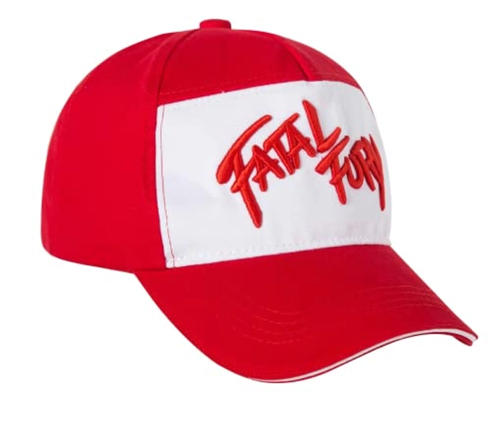Xcostume Terry Bogard Hat The King of Fighters Cap Adjustable Size for Adults, Red & White, one size: 58-62cm