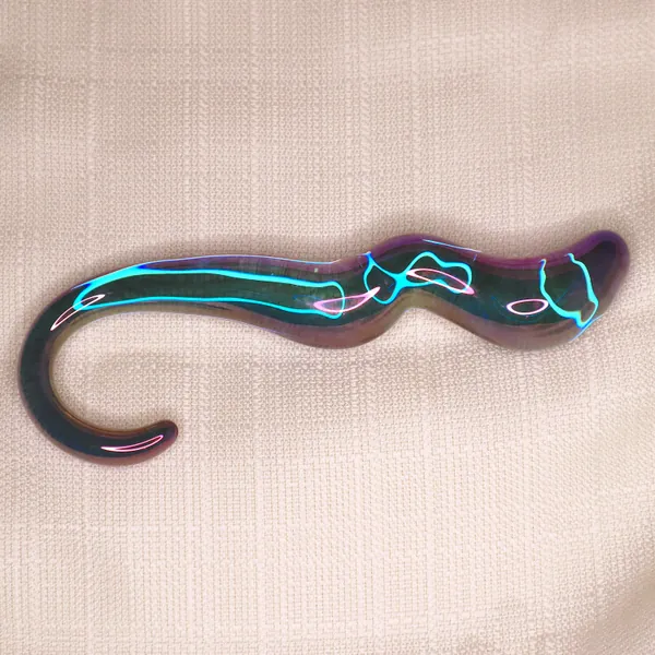 Purple Glass G Yoni Wand