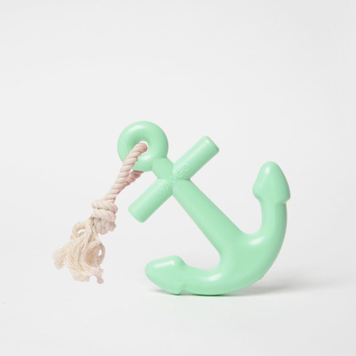 Anchors Aweigh Rubber Dog Toy - Mint Anchor / Large