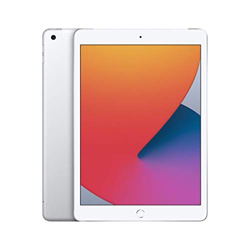 2020 Apple iPad (10,2 Zoll, WLAN + Mobilfunk, 32 GB) Silber (Generalüberholt)