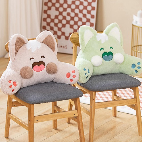 Cartoon Cat Plush: Adorable Decorative Home Pillow - Pink / 40*60cm