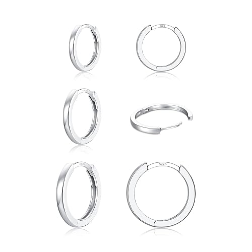 silver hoop earrings