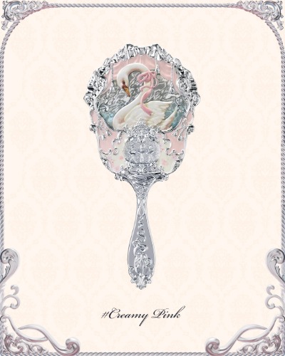 Swan Ballet Hand Mirror | Creamy Pink