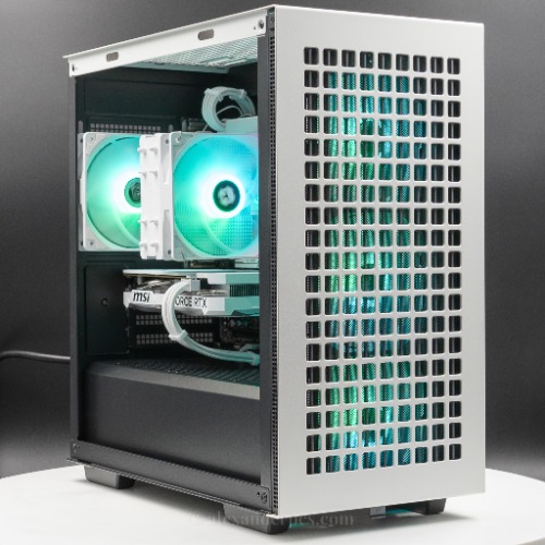 The Auxilia - White - Radeon RX 6600 White / 2TB Kingston NV3 NVMe SSD / 32GB Kingston Fury Renegade RGB DDR5-6400 White