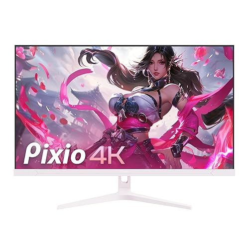 Pixio PX32U Wave Pink 32 inch 144Hz Refresh Rate 4K 3840x2160p Resolution Fast IPS Panel 1ms GTG Response Time 4K Gaming Monitor with Adaptive Sync - 32 inch - [Pink] 32 inch 4K 2160p 144Hz