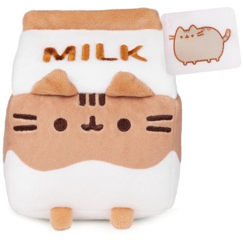 GUND Pusheen Chocolate Milk Plush Cat Stuffed Animal for Ages 8 and Up, Brown/White, 6”